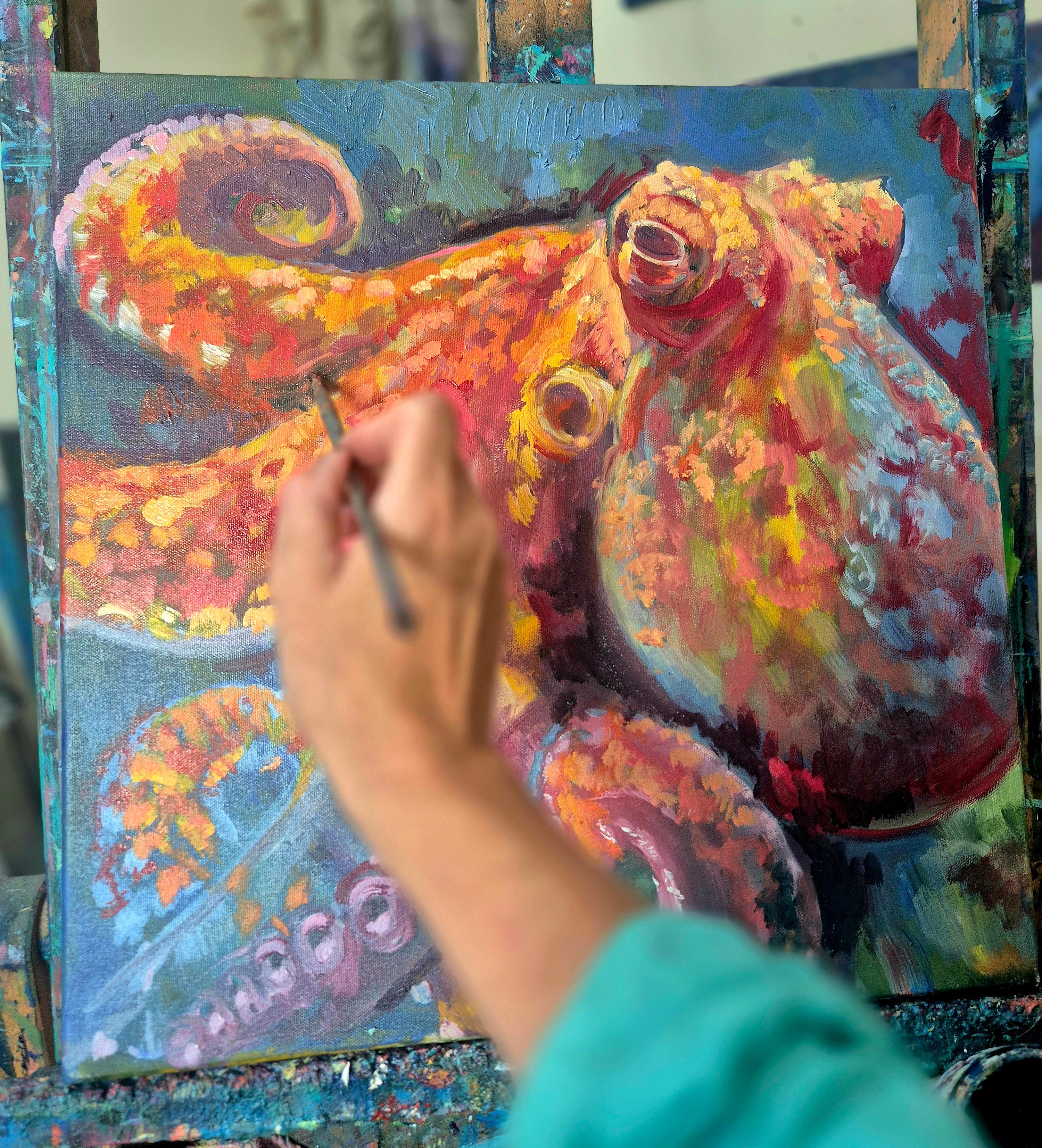 An Octopus on my Easel