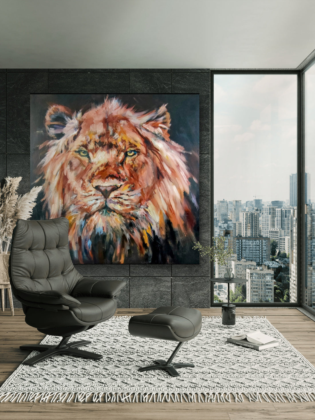 Big Painting for a New Build - Animal Art by Susan Gardner - Contemporary Expressionist - Colourful Fine Art