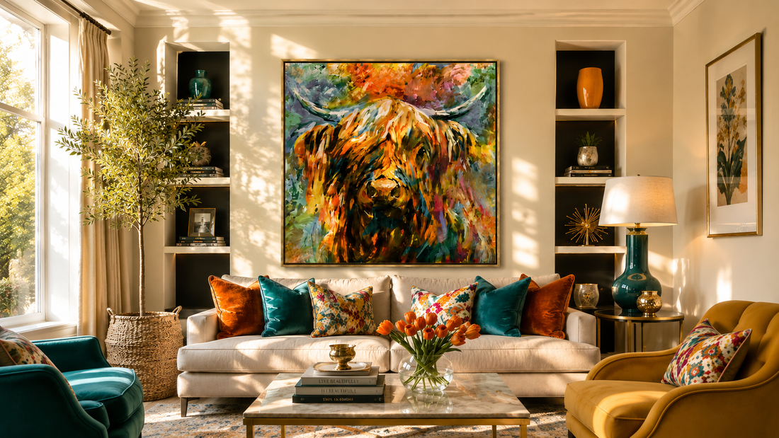 Art Created for Bold Interiors -New Large Scale Canvas Print Collection