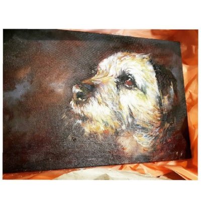 Dog Portraits for Christmas - All safely delivered - Animal Art by Susan Gardner - Contemporary Expressionist - Colourful Fine Art
