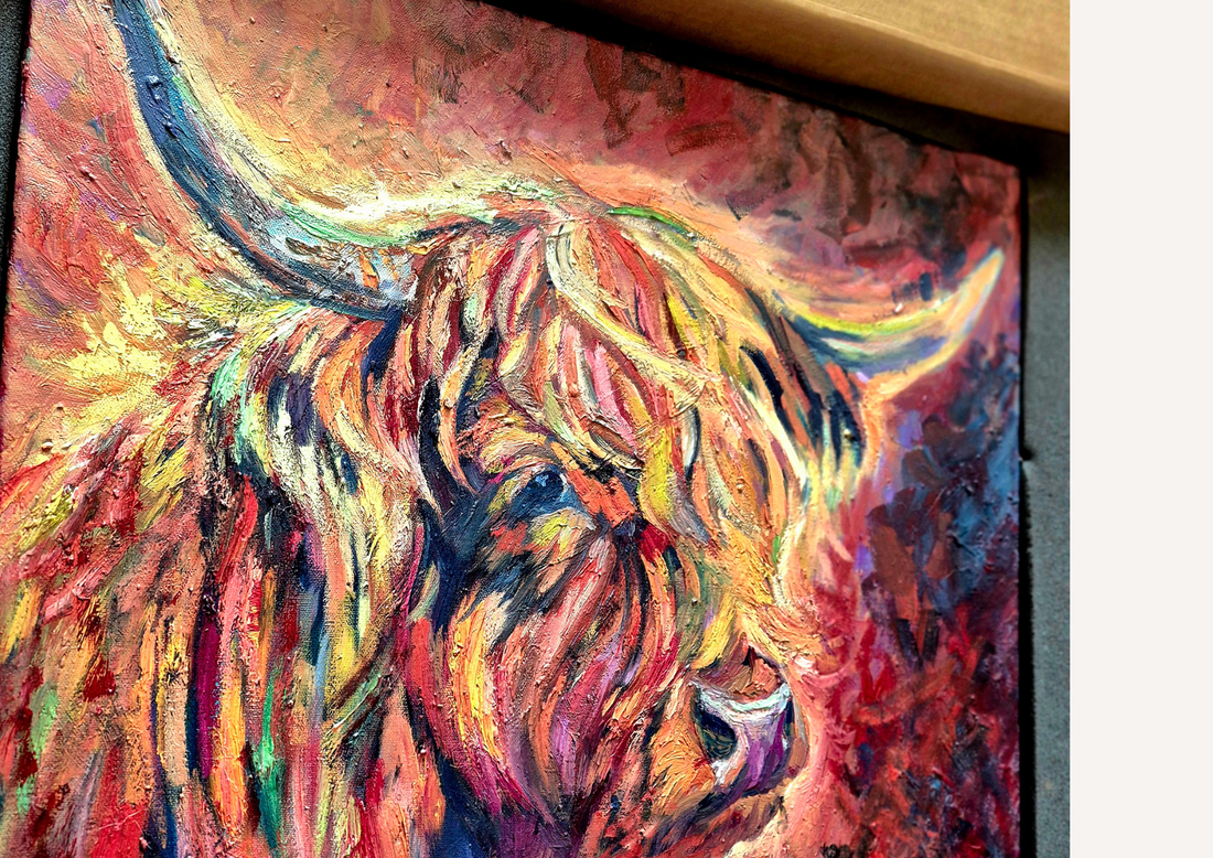 Sold Oil Painting Travels in Style to her New Home