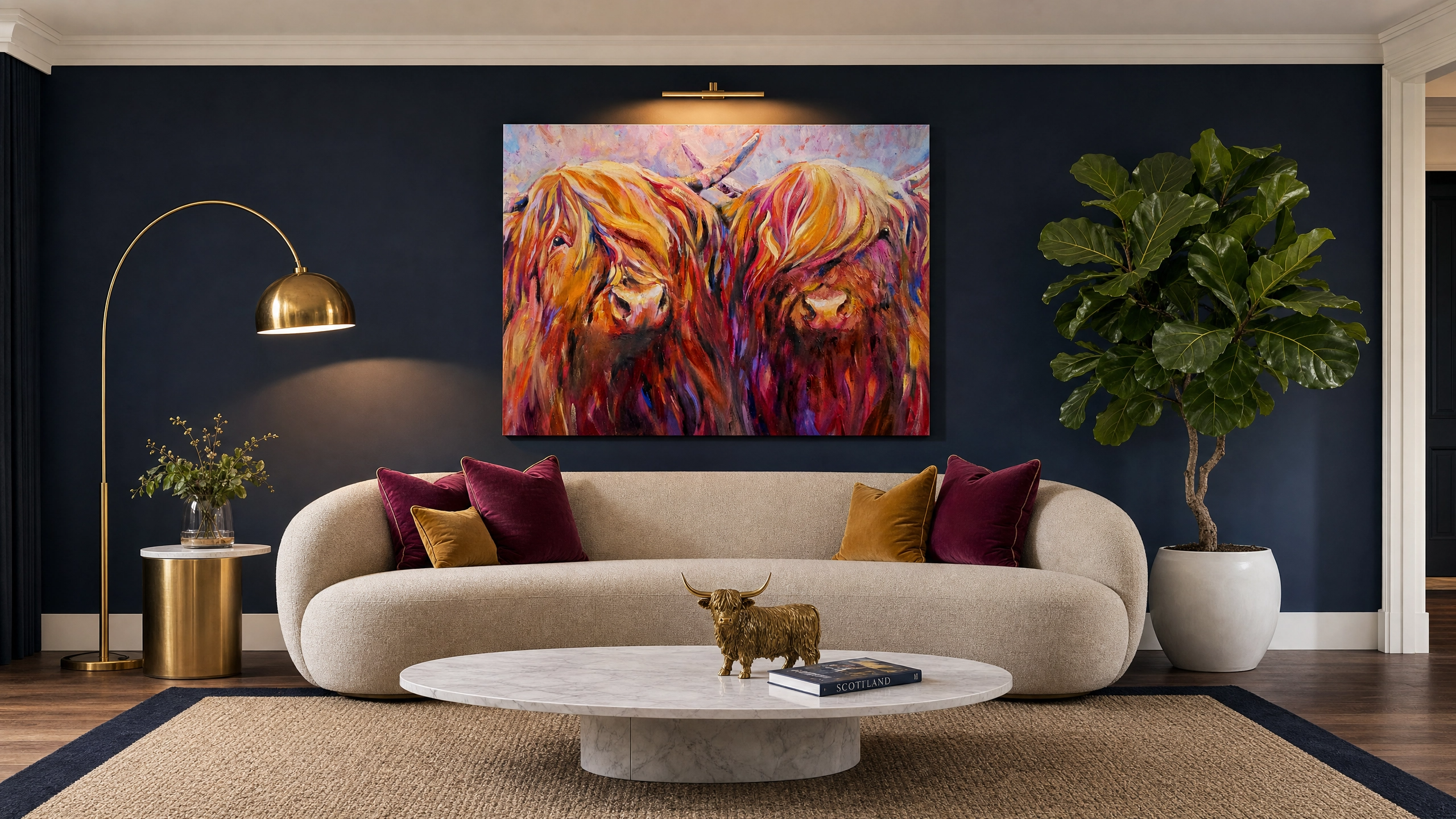 Styling 'Fiddich and Spey': A Crisp, Modern Luxe Living Room