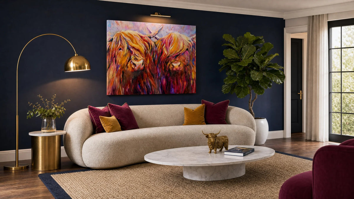 Styling 'Fiddich and Spey': A Crisp, Modern Luxe Living Room