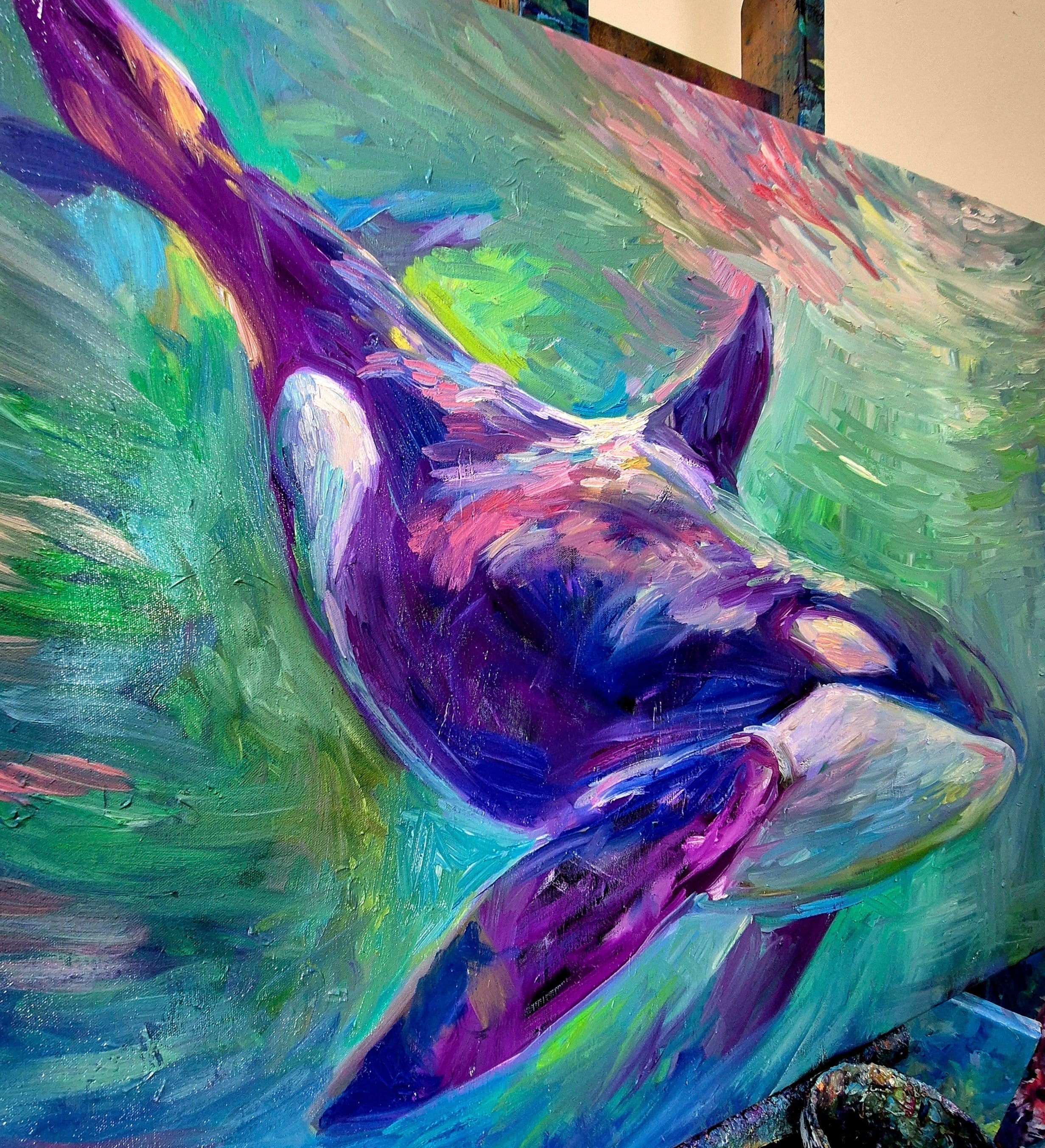A Series of Marine Life Paintings is Taking Shape