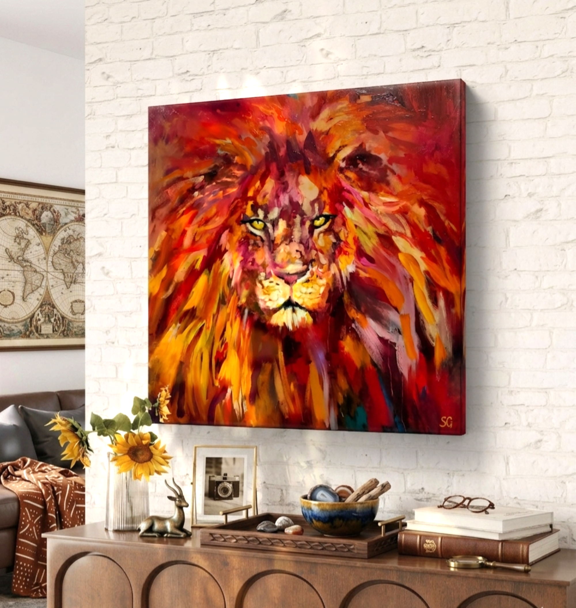 Rufus - Animal Art by Susan Gardner - Contemporary Expressionist - Colourful Fine Art