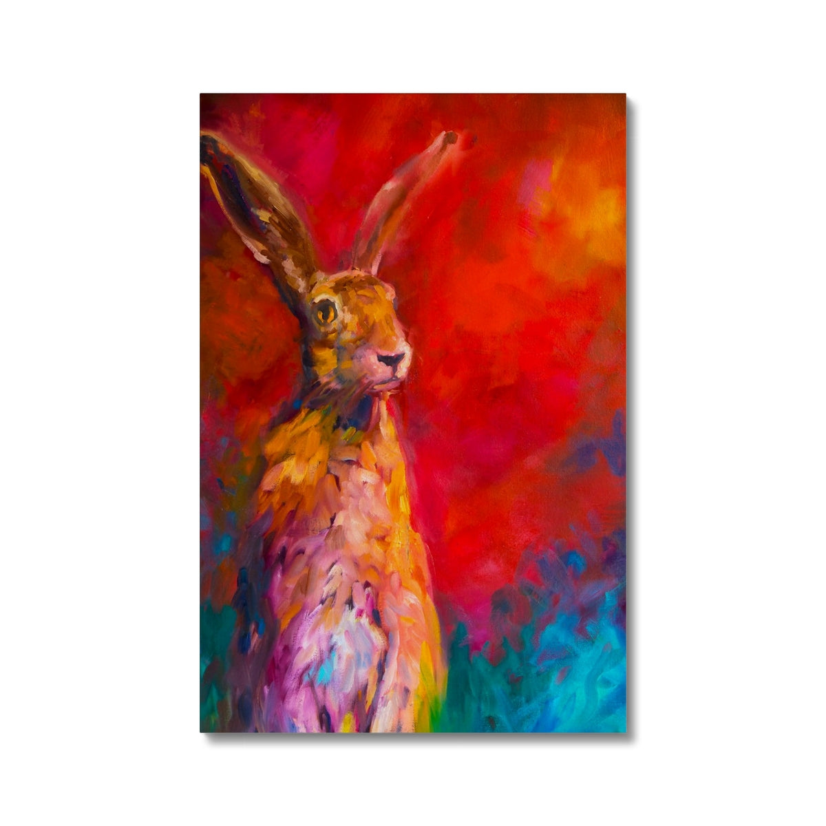 Gentleman Caller Canvas - - susan gardner - uk artist - colourful animal art