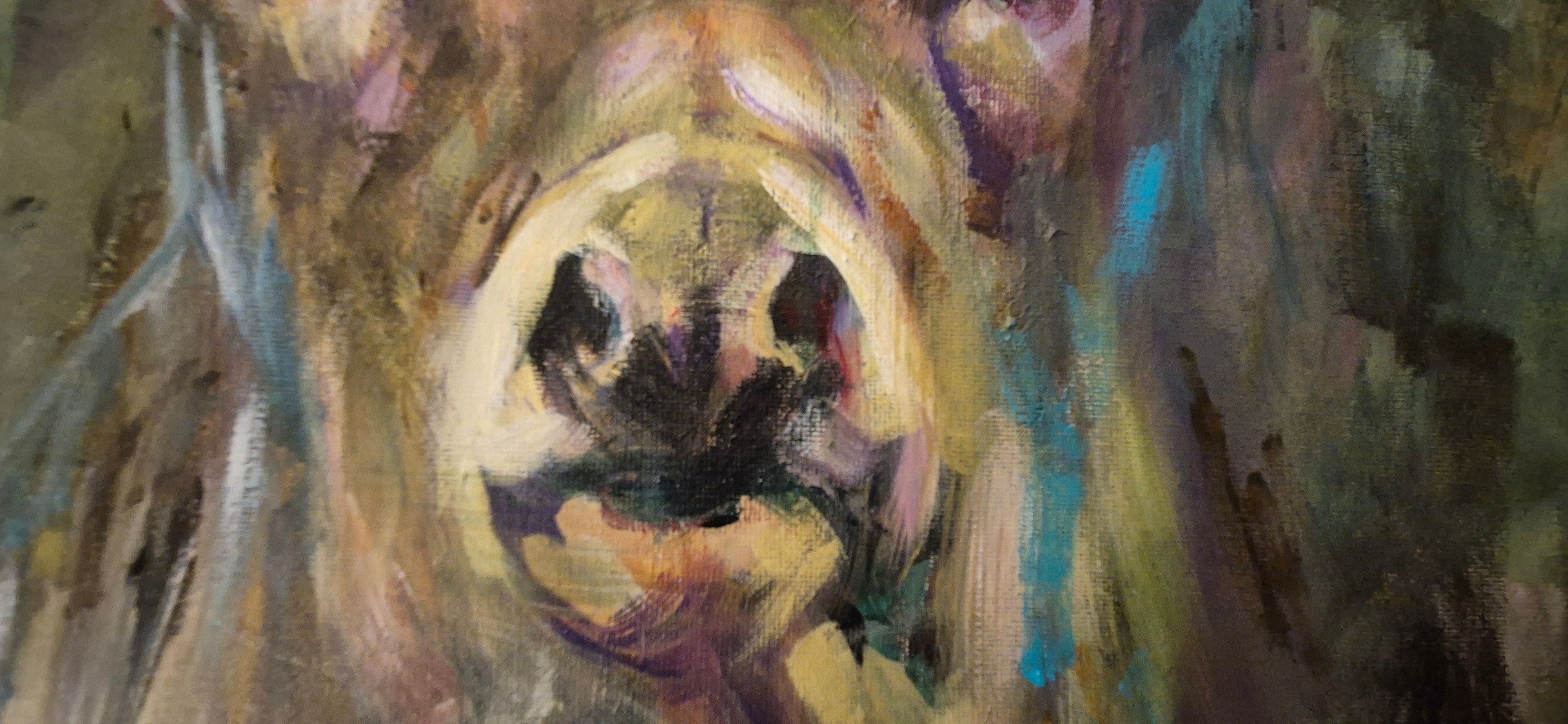 'In the Light' - Original Stag Painting 60 x 80 cm