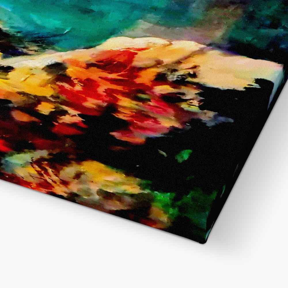 Bejewelled Leopard Canvas