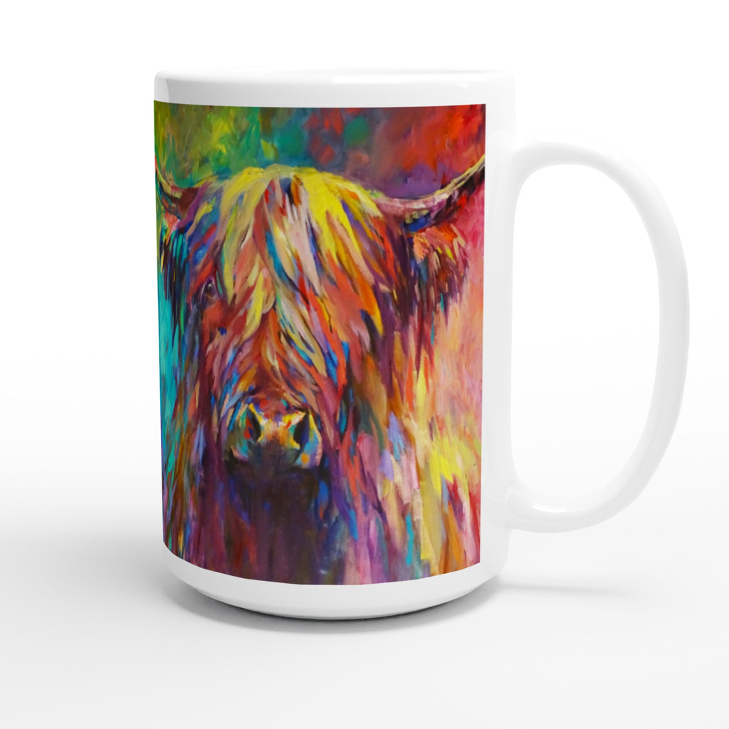 Beinn Eighe Ceramic Mug - Animal Art by Susan Gardner - Contemporary Expressionist - Colourful Fine Art