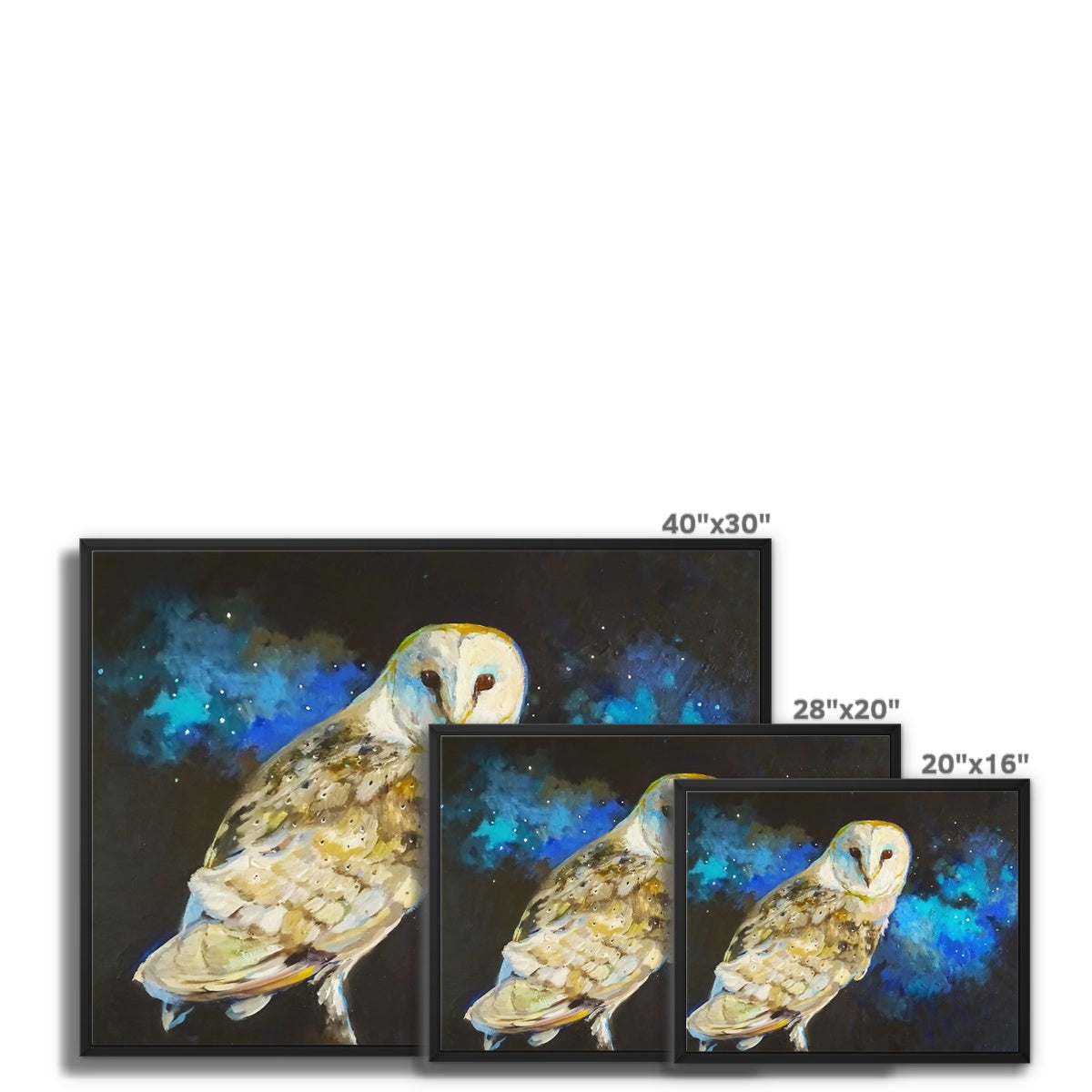 While the World Sleeps  Framed Canvas - - susan gardner - uk artist - colourful animal art