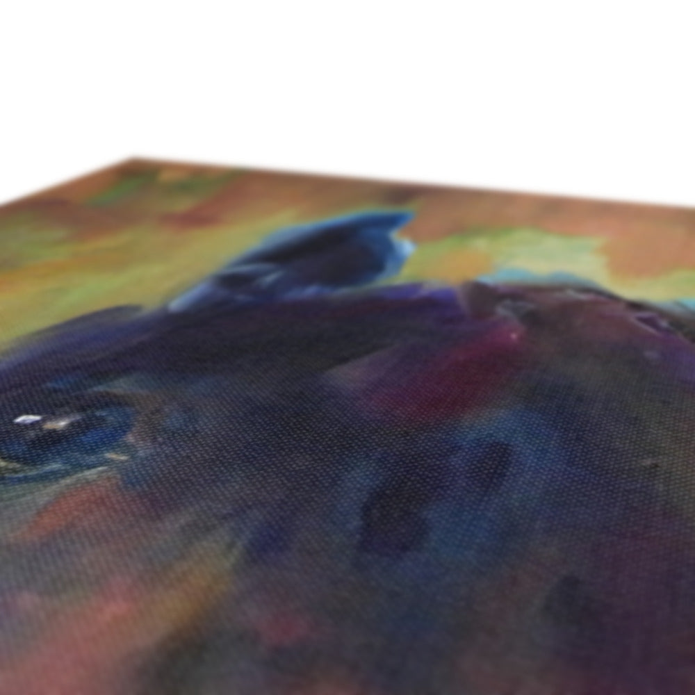 Wild Horse Canvas - - susan gardner - uk artist - colourful animal art