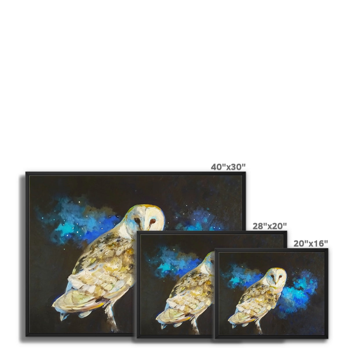 While the World Sleeps  Framed Canvas - - susan gardner - uk artist - colourful animal art