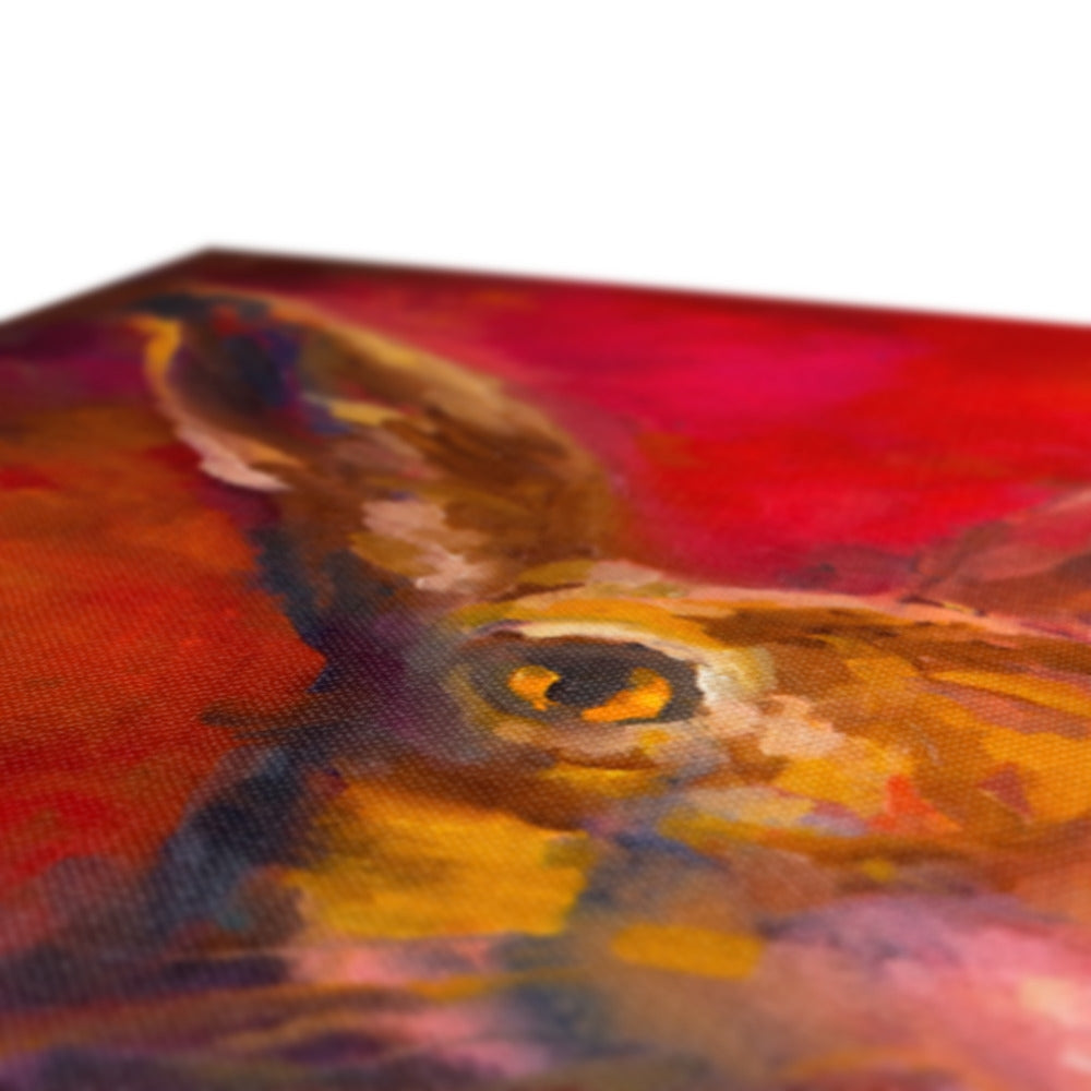Gentleman Caller Canvas - - susan gardner - uk artist - colourful animal art