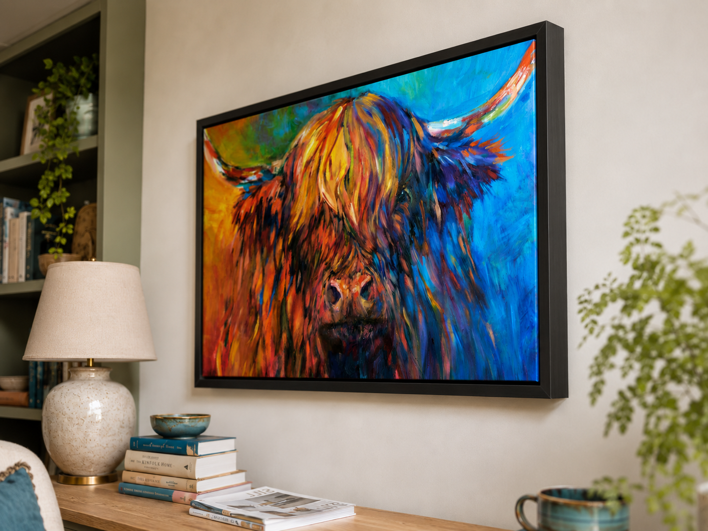 Glendevon - Highland Cow Framed Canvas