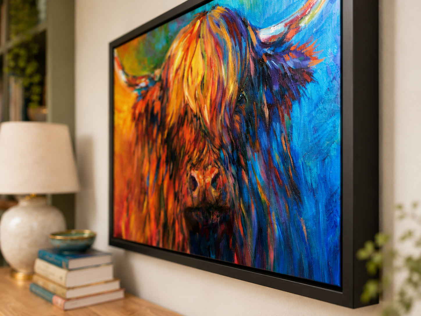 Glendevon - Highland Cow Framed Canvas