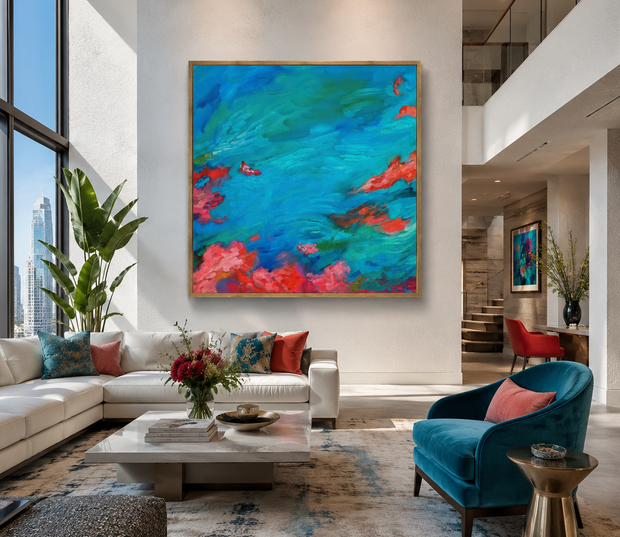 Coral Seas - Gallery Scale Canvas Art Print
