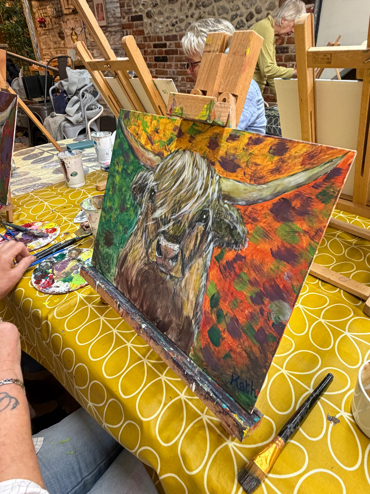 Colourful Highland Cow at Urban Clay, Aylsham, Norfolk - Mini Workshop - 10 am-12 noon Sunday October 11th 2026
