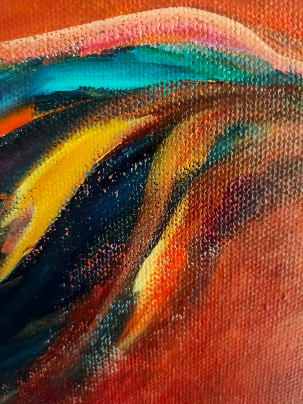 *Sold 'Rubin' - 50 x 50 cm/20 x 20 " Original Horse Painting - Animal Art by Susan Gardner - Contemporary Expressionist - Colourful Fine Art