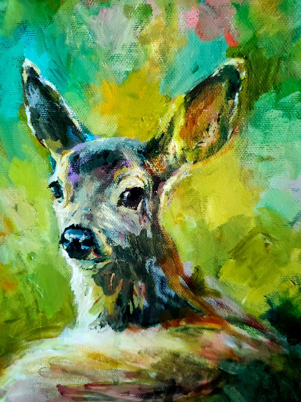 *Sold* Peace - Animal Art by Susan Gardner - Contemporary Expressionist - Colourful Fine Art