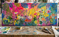 'Secret Garden'  mini workshop at Ibstock | Sat 25th July 2026 10 am-1pm - Animal Art by Susan Gardner - Contemporary Expressionist - Colourful Fine Art