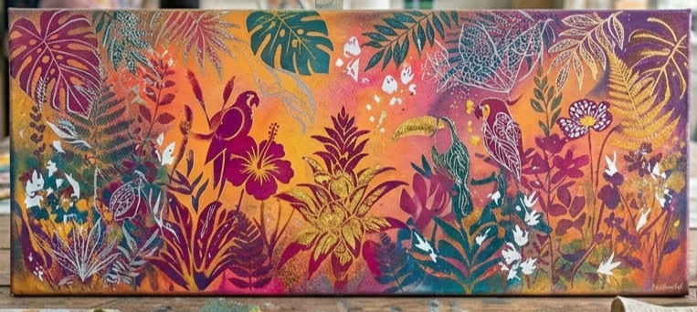 'Secret Garden'  mini workshop at Ibstock | Sat 25th July 2026 10 am-1pm - Animal Art by Susan Gardner - Contemporary Expressionist - Colourful Fine Art