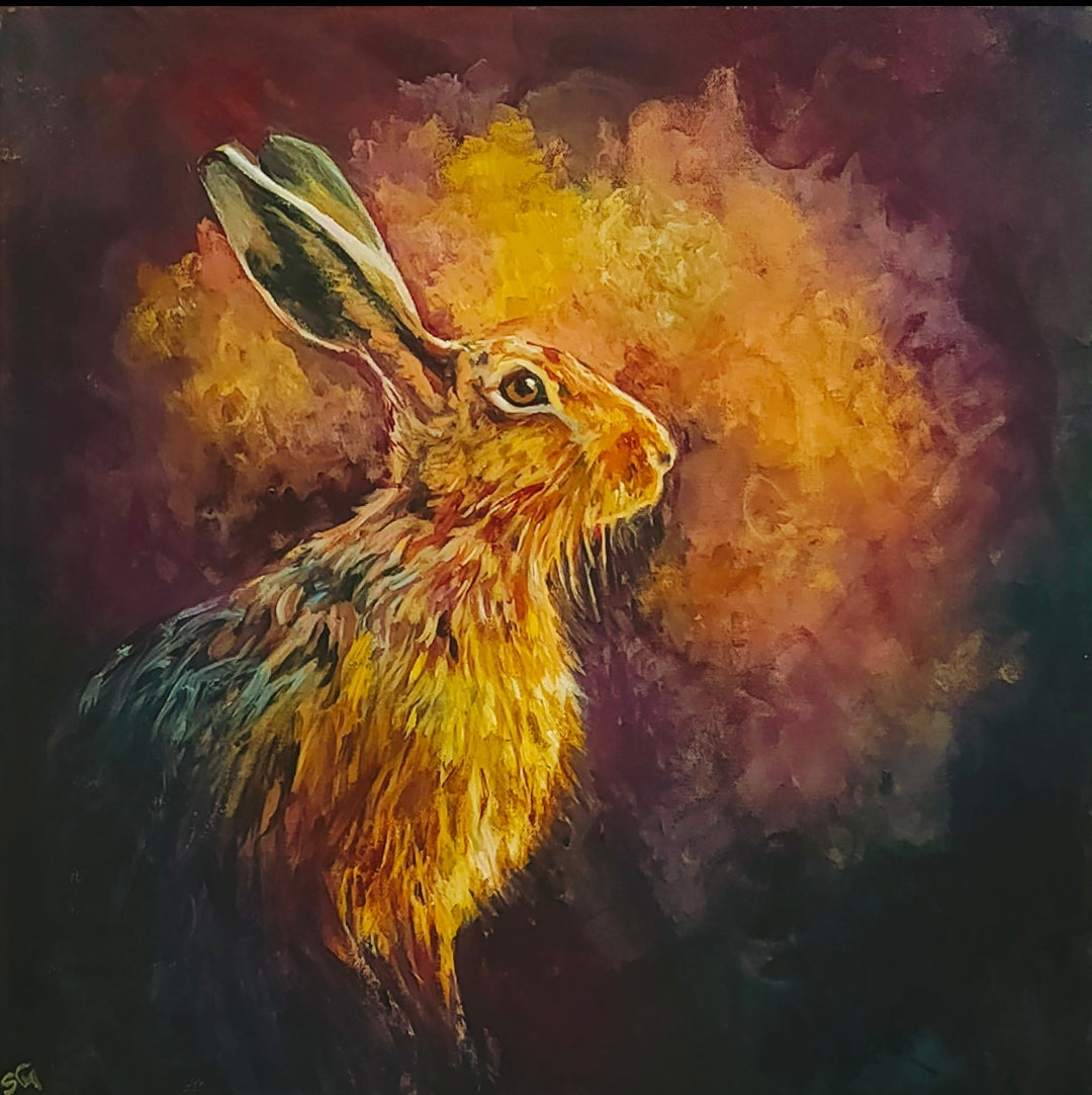 *Sold* Zephyr - Animal Art by Susan Gardner - Contemporary Expressionist - Colourful Fine Art
