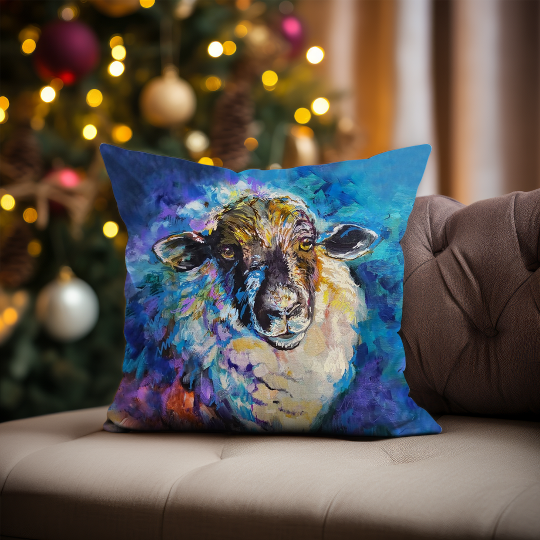 Abigail Cushion - Animal Art by Susan Gardner - Contemporary Expressionist - Colourful Fine Art