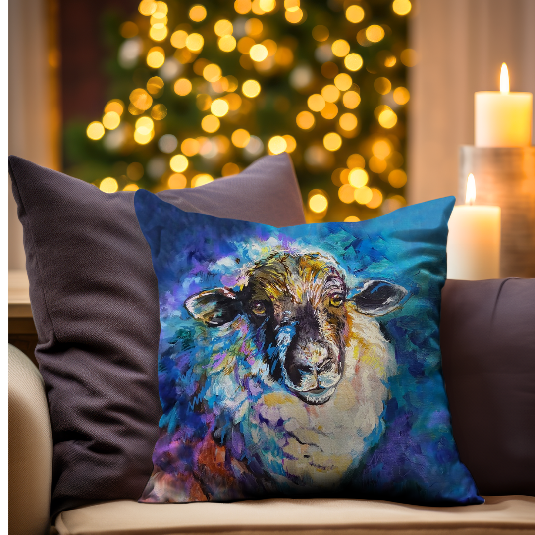 Abigail Cushion - Animal Art by Susan Gardner - Contemporary Expressionist - Colourful Fine Art