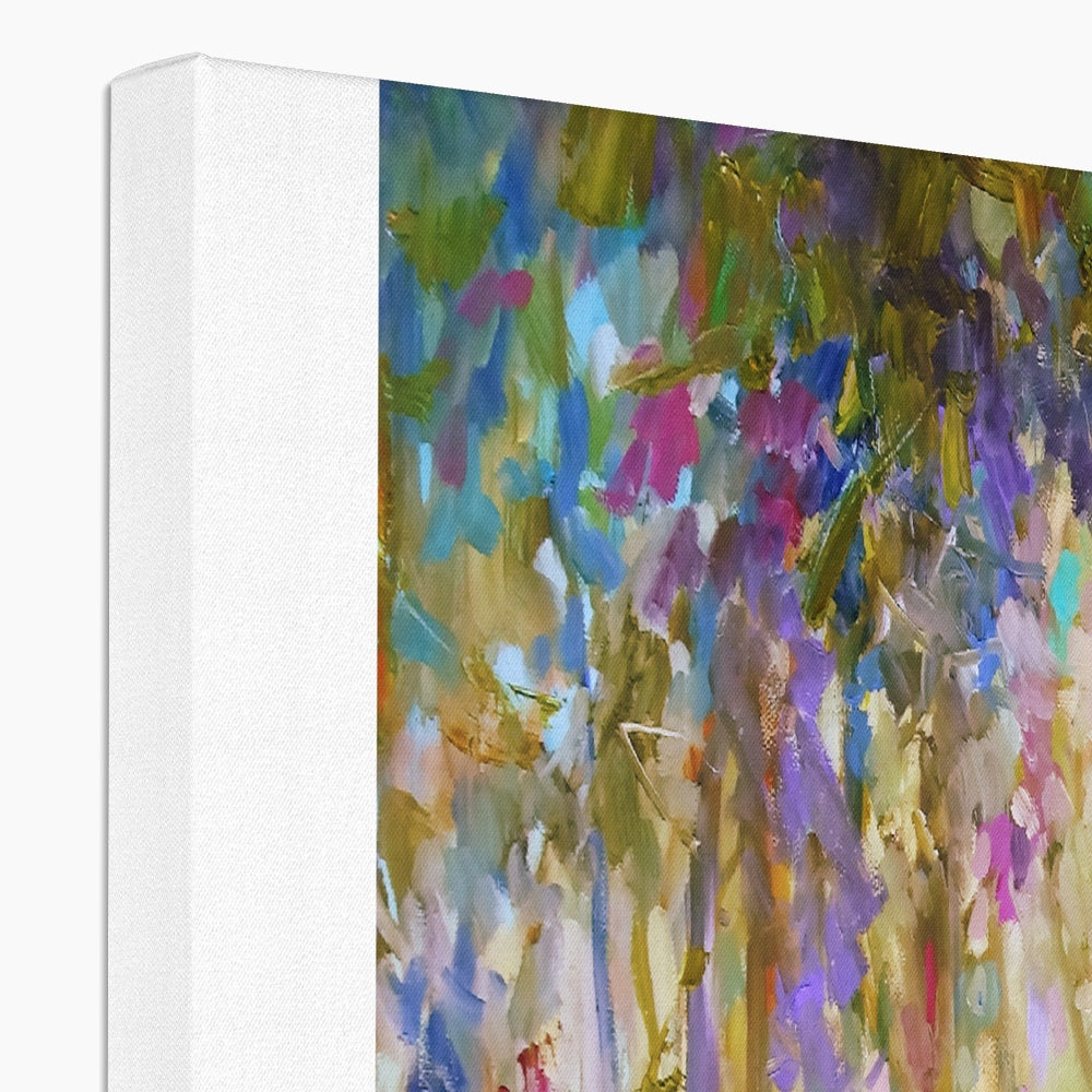 Bluebell Shimmer Canvas - - susan gardner - uk artist - colourful animal art
