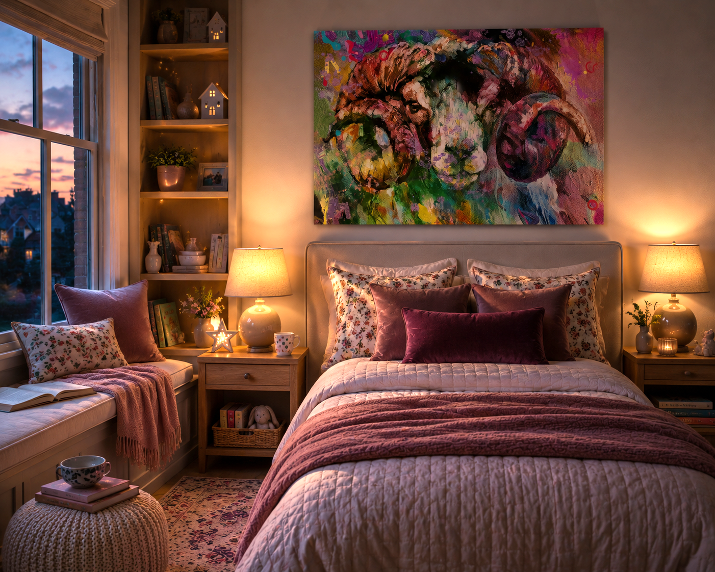 AMOS Sheep Canvas Print