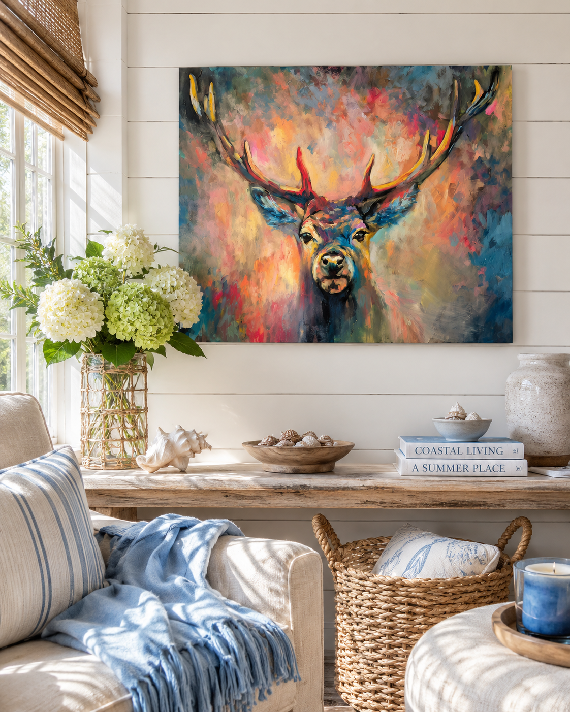 Wild Grace - Stag Gallery Scale Canvas Print