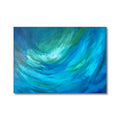 blue and green wave ocean abstract canvas
