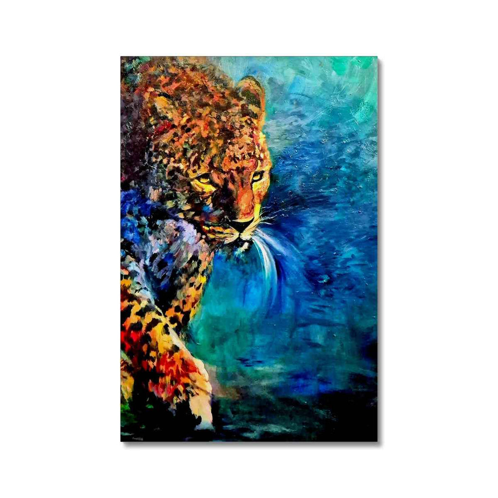 Bejewelled Leopard Canvas