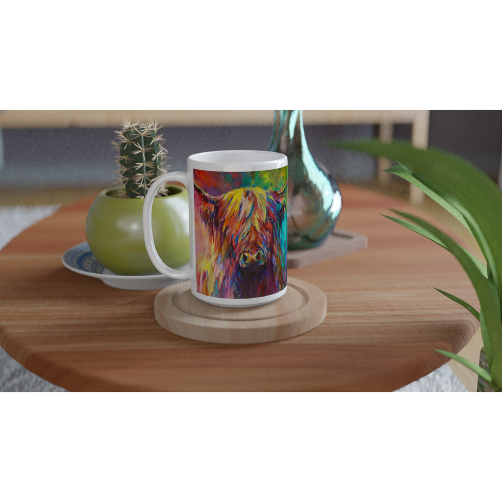 Beinn Eighe Ceramic Mug - Animal Art by Susan Gardner - Contemporary Expressionist - Colourful Fine Art
