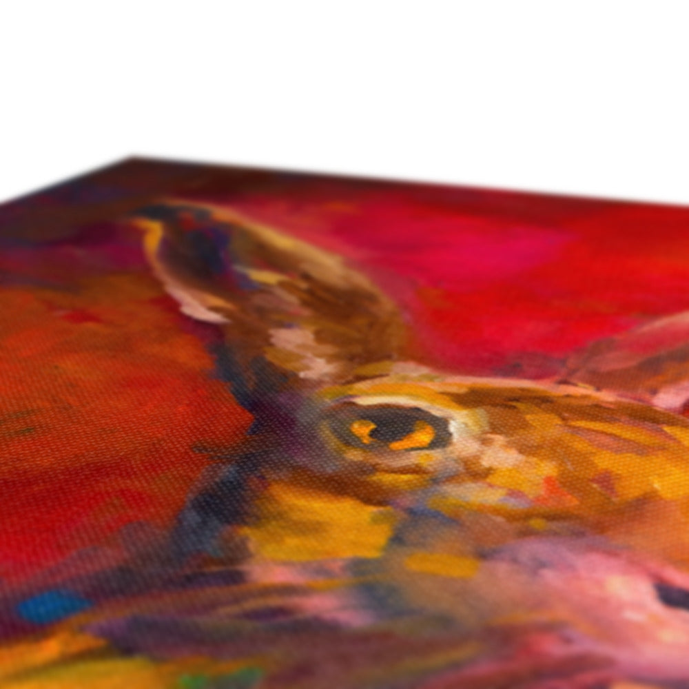 Gentleman Caller Canvas - - susan gardner - uk artist - colourful animal art