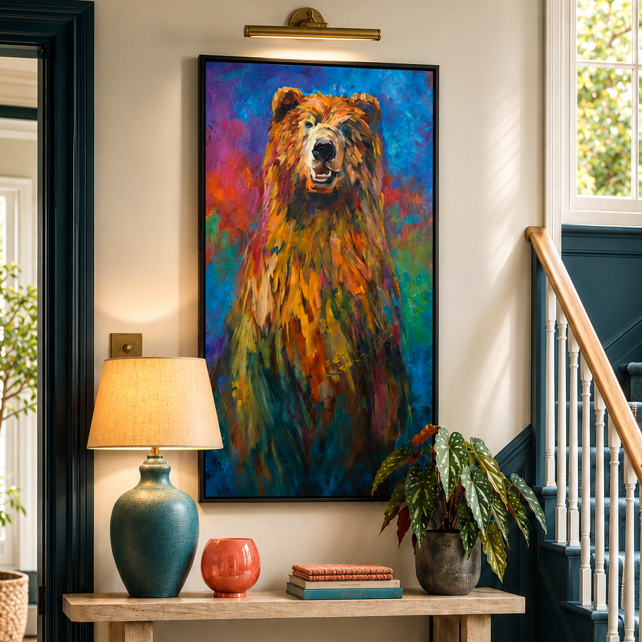 Sebastián el Oso - Lienzo Enmarcado