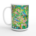 Nuthatches Ceramic Mug - Animal Art by Susan Gardner - Contemporary Expressionist - Colourful Fine Art
