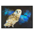 While the World Sleeps  Framed Canvas - - susan gardner - uk artist - colourful animal art