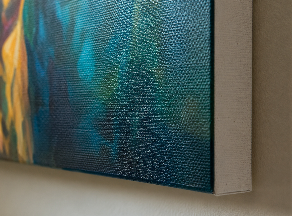 Tintenblauer Hirsch - Hirsch-Leinwand