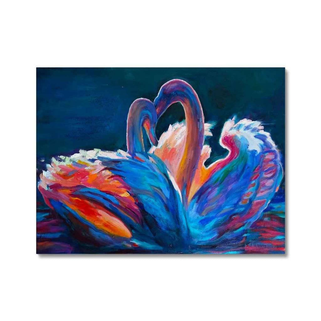 Celestial Swans Canvas
