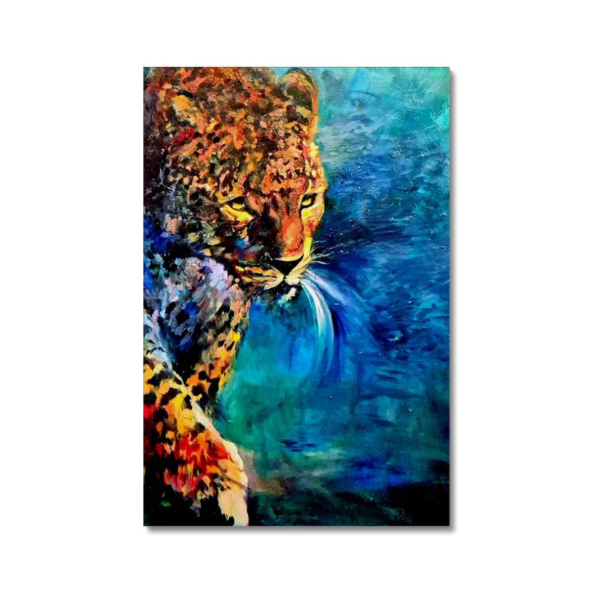 Bejewelled Leopard Canvas