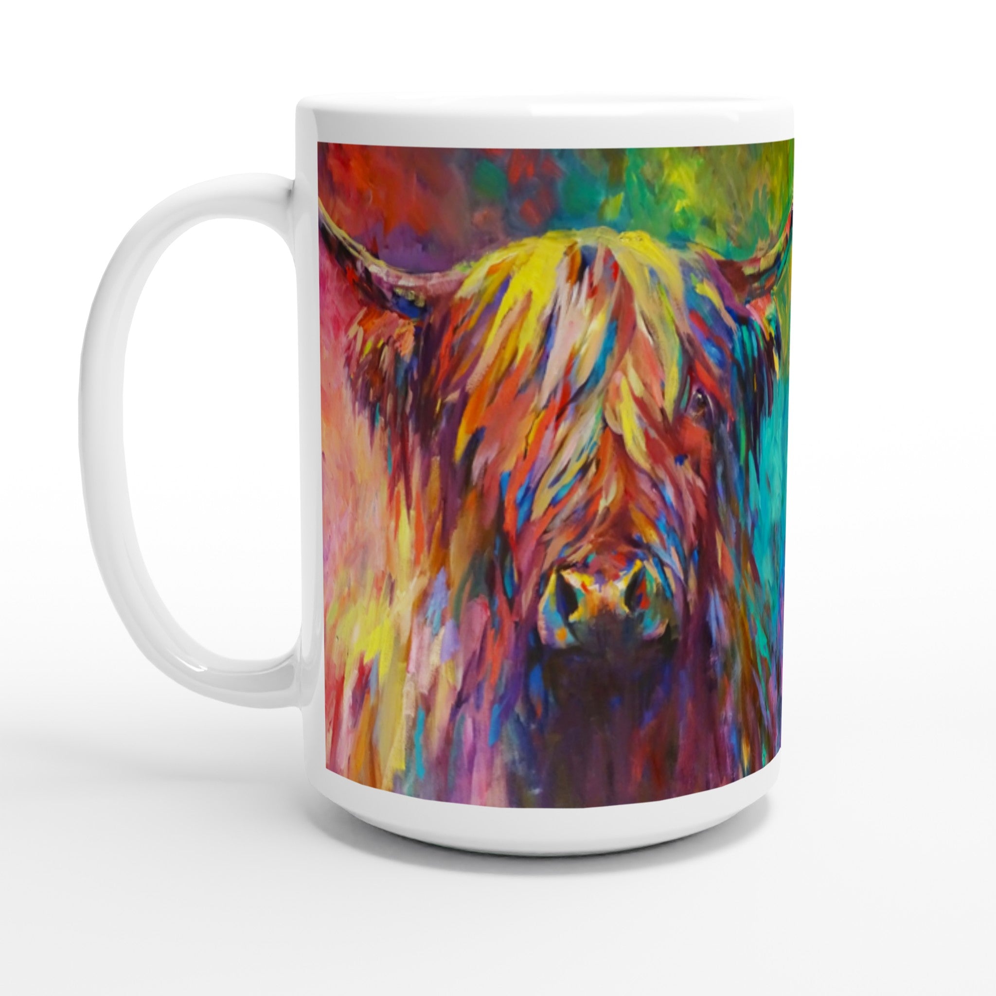 Beinn Eighe Ceramic Mug - Animal Art by Susan Gardner - Contemporary Expressionist - Colourful Fine Art