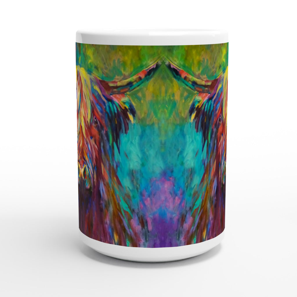 Beinn Eighe Ceramic Mug - Animal Art by Susan Gardner - Contemporary Expressionist - Colourful Fine Art