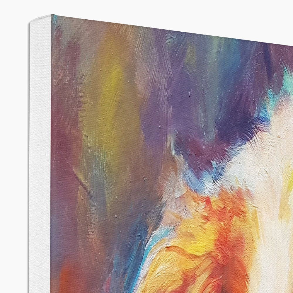 Blenheim Canvas - Animal Art by Susan Gardner - Contemporary Expressionist - Colourful Fine Art