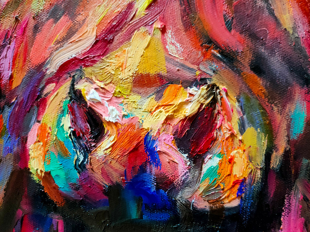*Sold 'Ben Nevis' - Original Highland Cow Oil Painting - 20 x 30" / 50 x 80 cm - - susan gardner - uk artist - colourful animal art