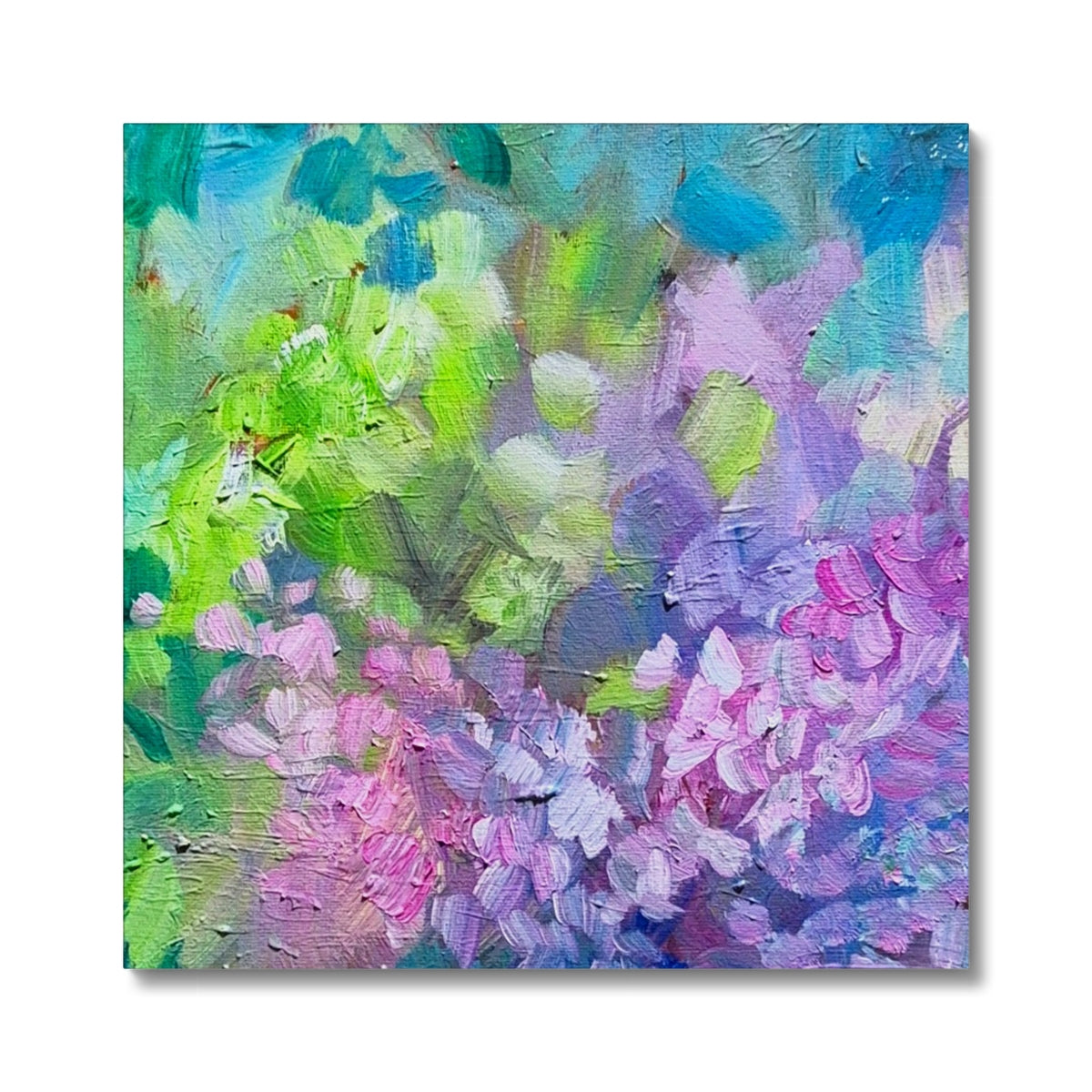 hydrangea art in multi colours