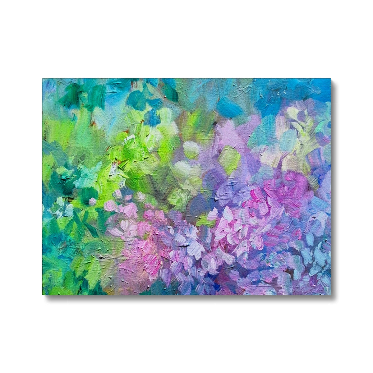 hydrangea art in multi colours