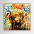 Fraserburgh - Highland Cow Canvas Print
