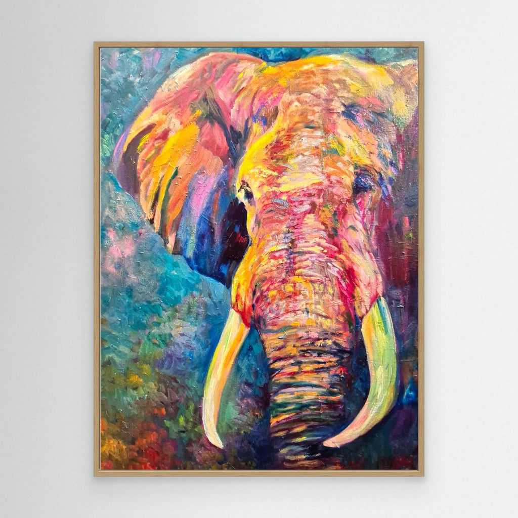 Tusker Elephant - Gallery Scale Canvas Art Print