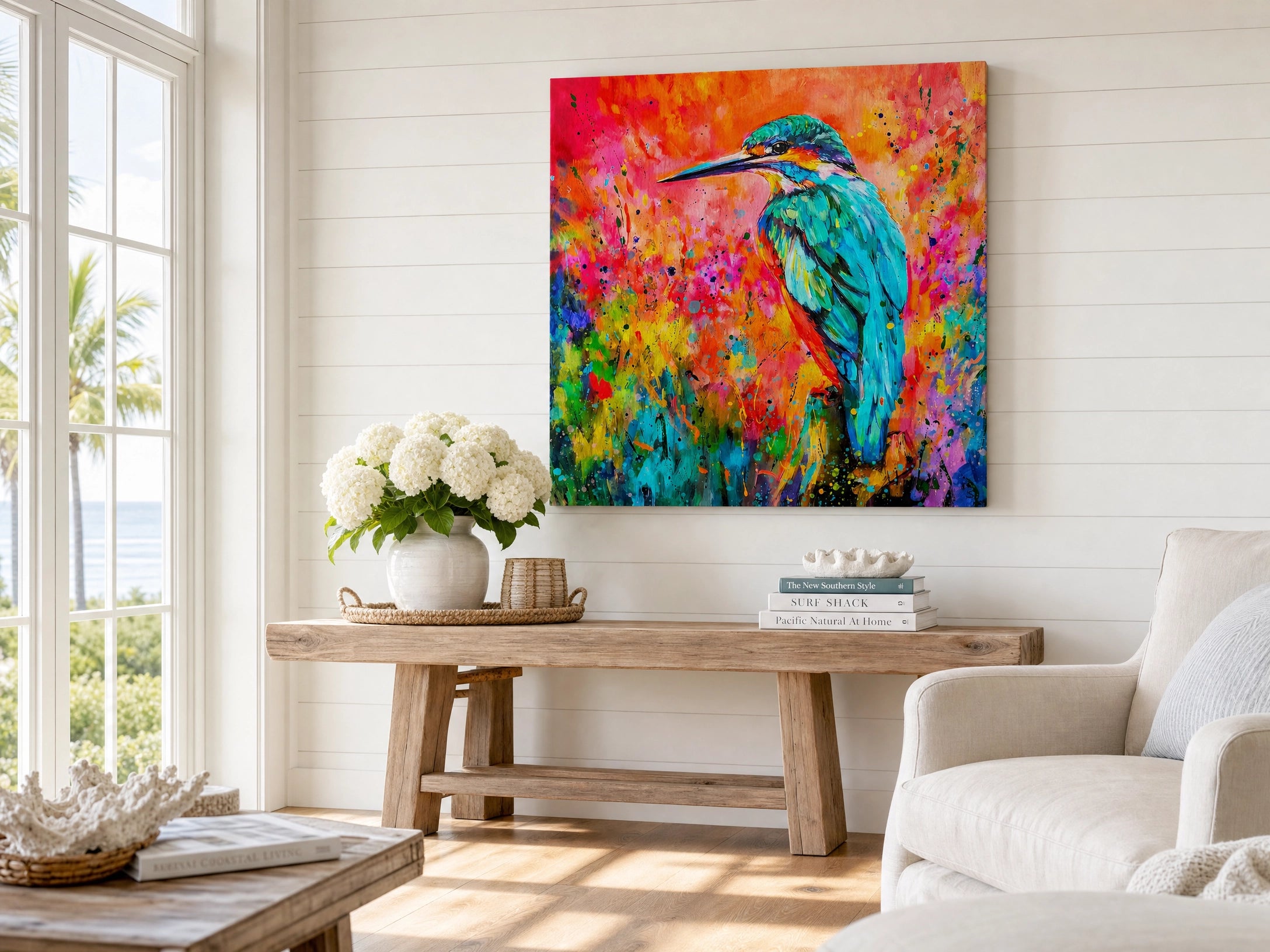 Kingfisher Sunset Canvas